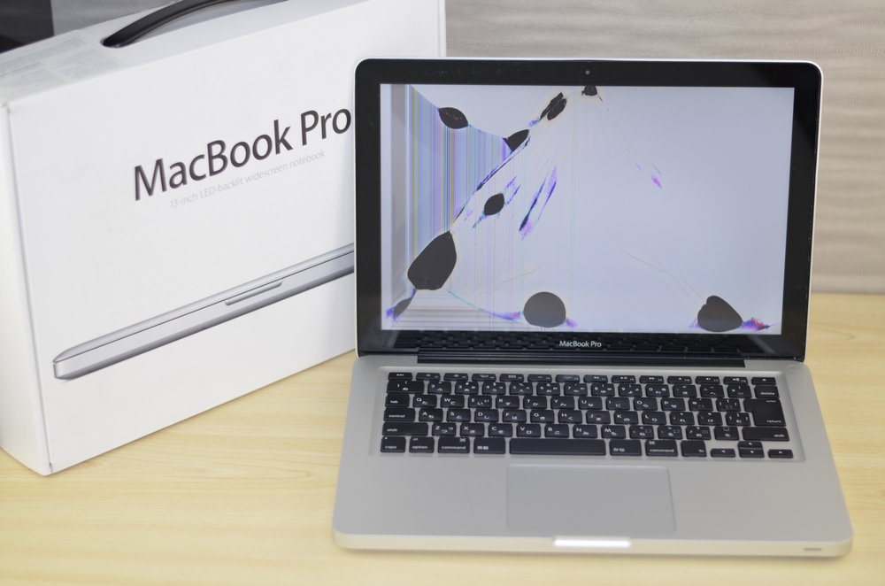 液晶割れMacBook Pro買取ました！13-inch Mid 2012 Core i7 MD102J/A、Mac Book Pro最強の買取専門店！オンラインMac買取ストアにお任せください！